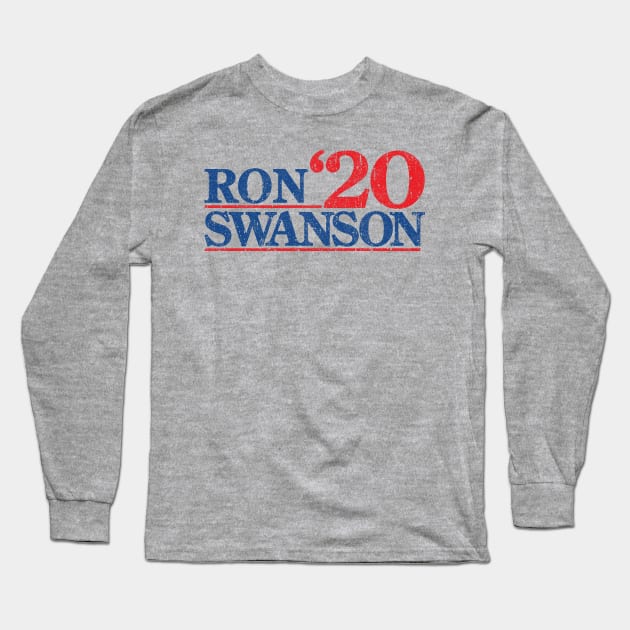 Ron Swanson 2020 Long Sleeve T-Shirt by huckblade